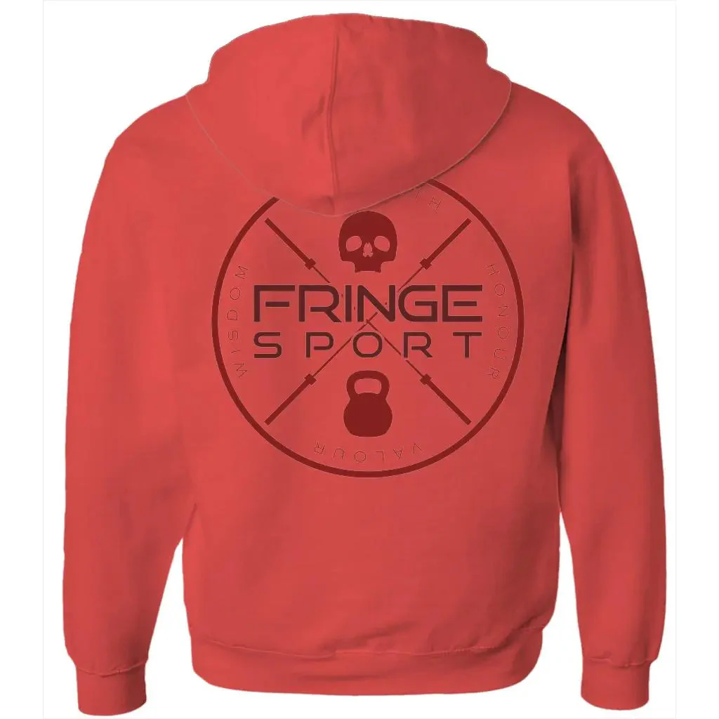 Fringe Crest Zipper Hoodie - Image 4