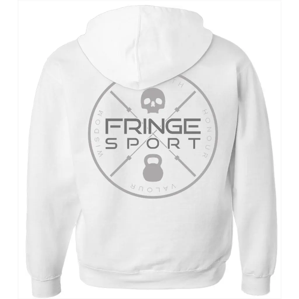 Fringe Crest Zipper Hoodie - Image 5