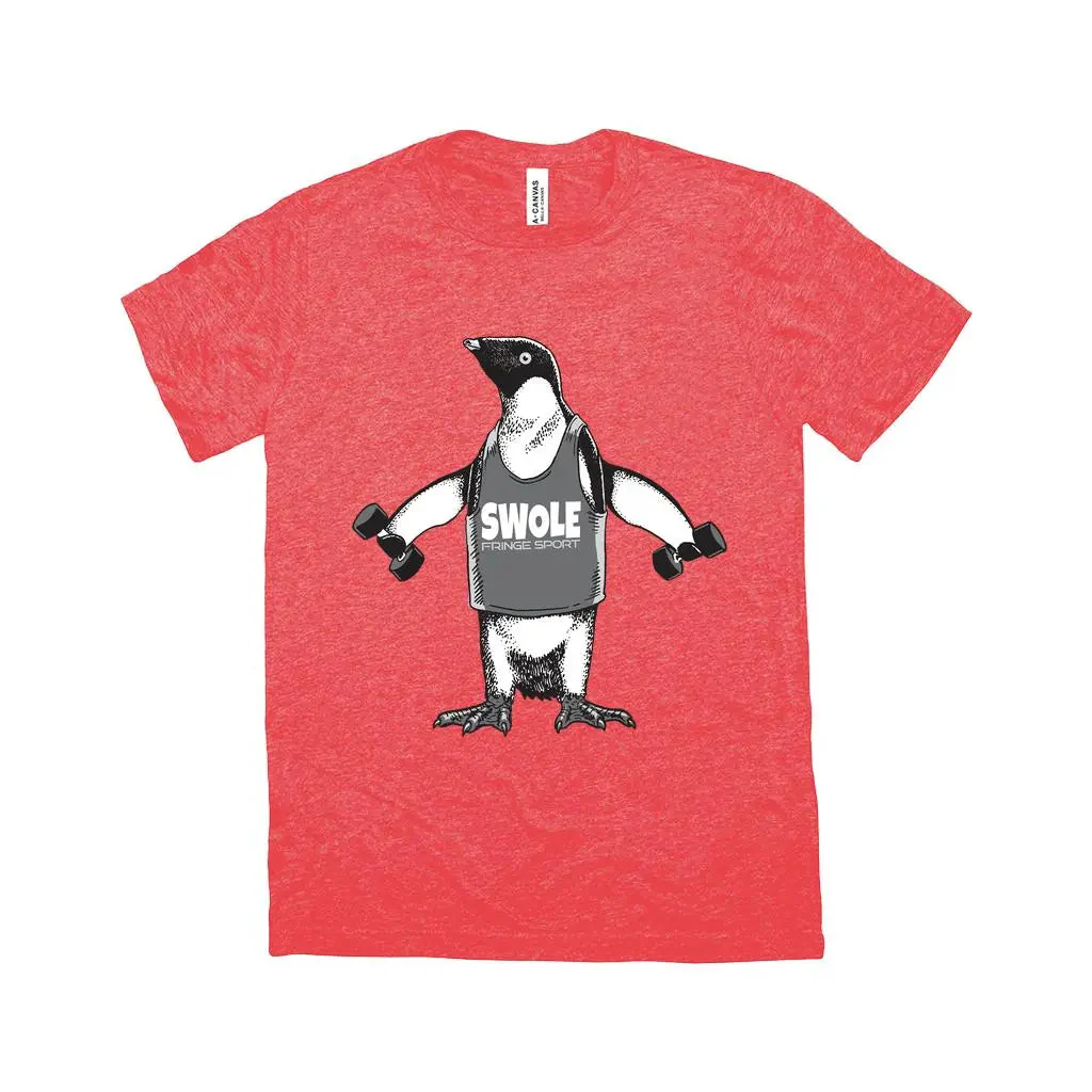 Fringe Sport Triblend Penguin Dumbbell Shirt - Image 3