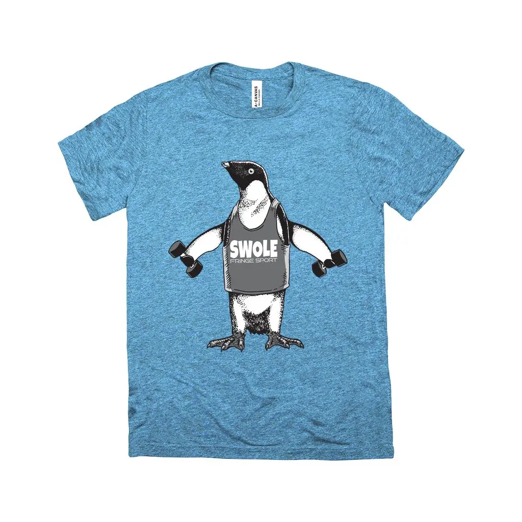 Fringe Sport Triblend Penguin Dumbbell Shirt - Image 4