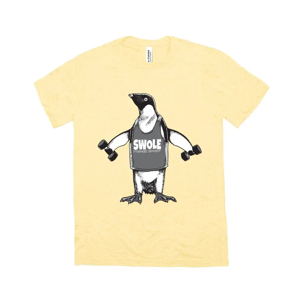 Fringe Sport Triblend Penguin Dumbbell Shirt - Image 5