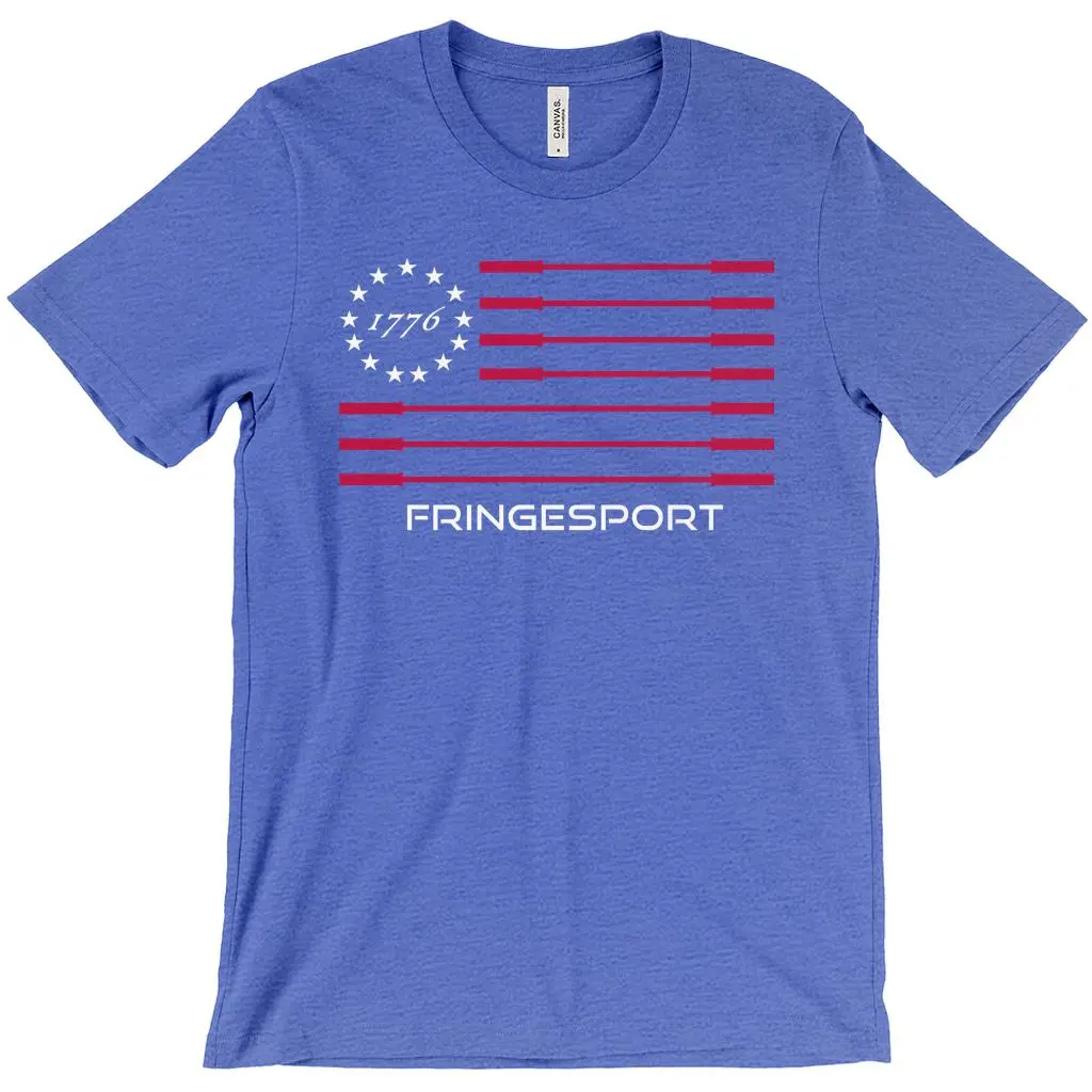 Stars & Bars Blue Unisex T-Shirt - Image 7