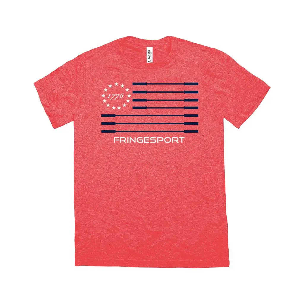 Stars & Bars Red Unisex T-Shirt - Image 23
