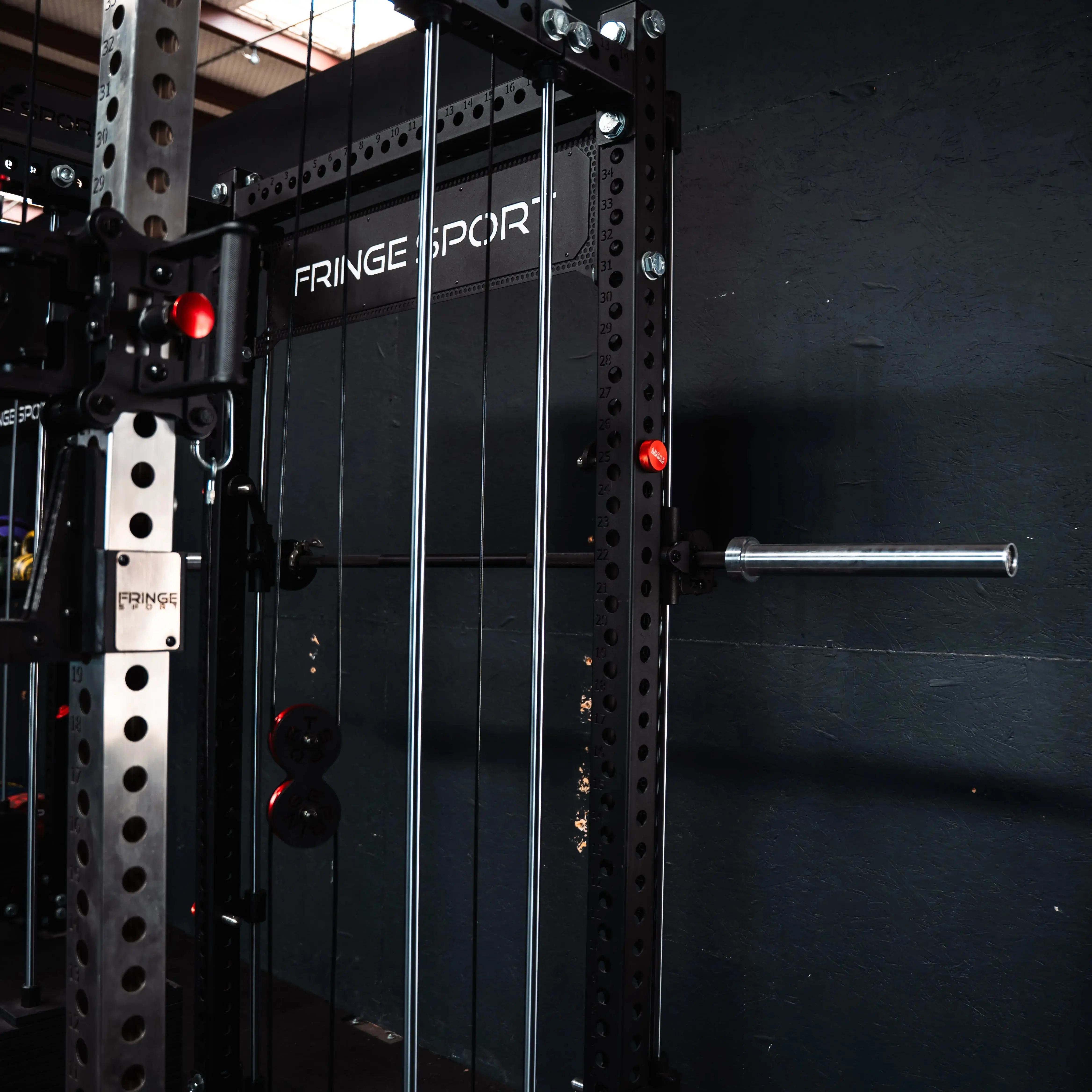 The Dane 2.0 Fully Loaded - Half Rack with Cable Crossover and Smith Machine - Image 13