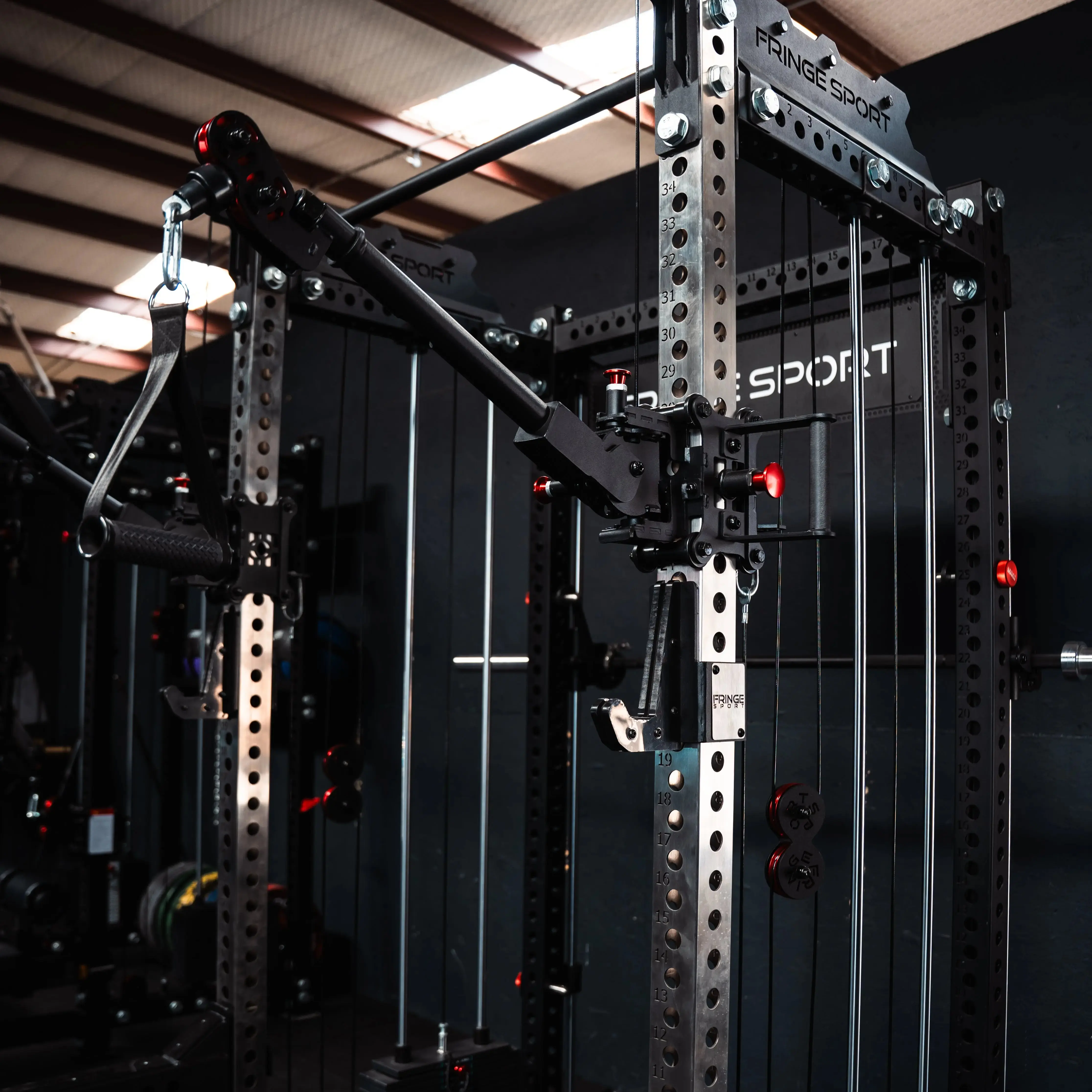 The Dane 2.0 Fully Loaded - Half Rack with Cable Crossover and Smith Machine - Image 14