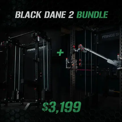 The Dane 2.0 + Gibbon Arms | Squat Rack with Cable Crossover - Image 16