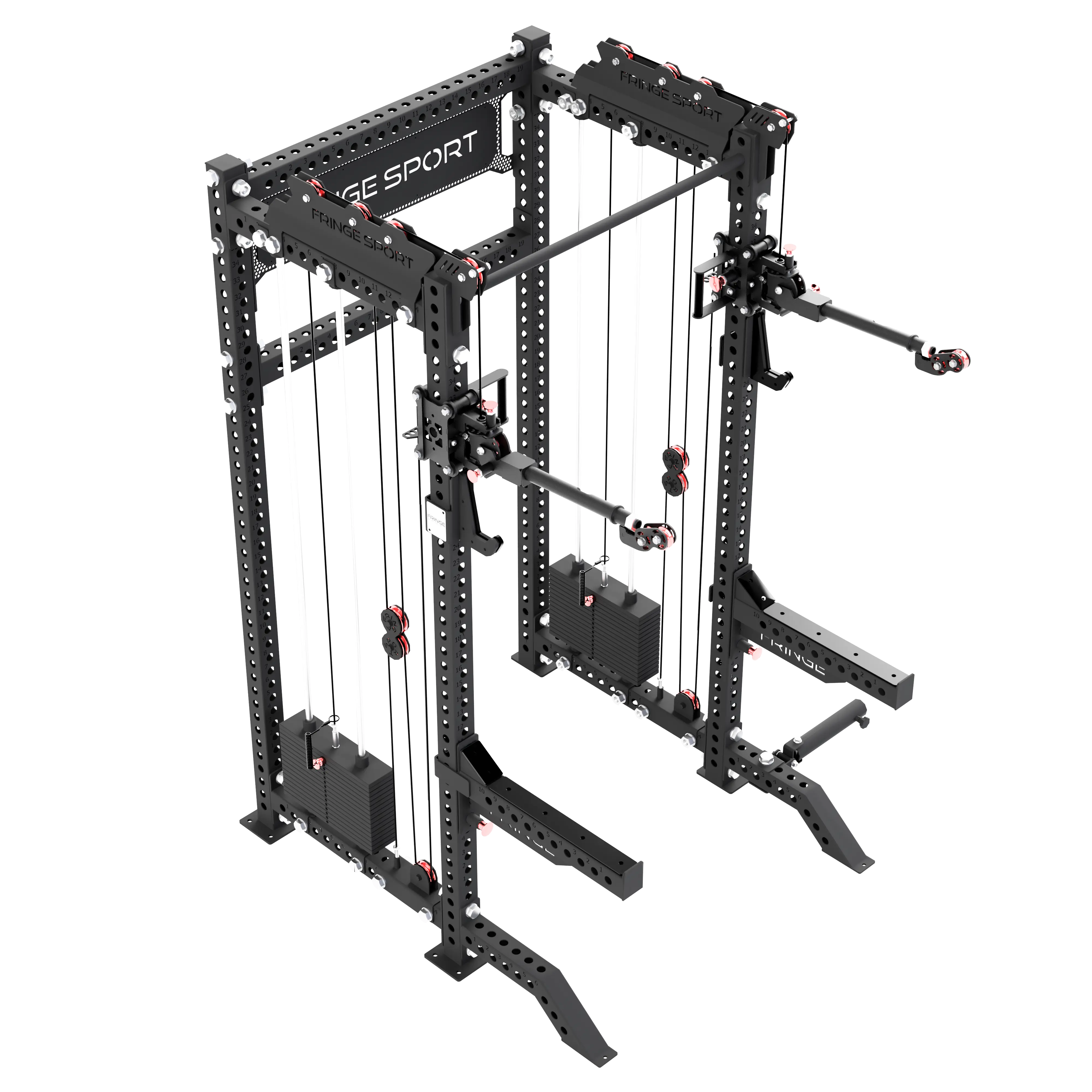 The Dane 2.0 + Gibbon Arms | Squat Rack with Cable Crossover - Image 4