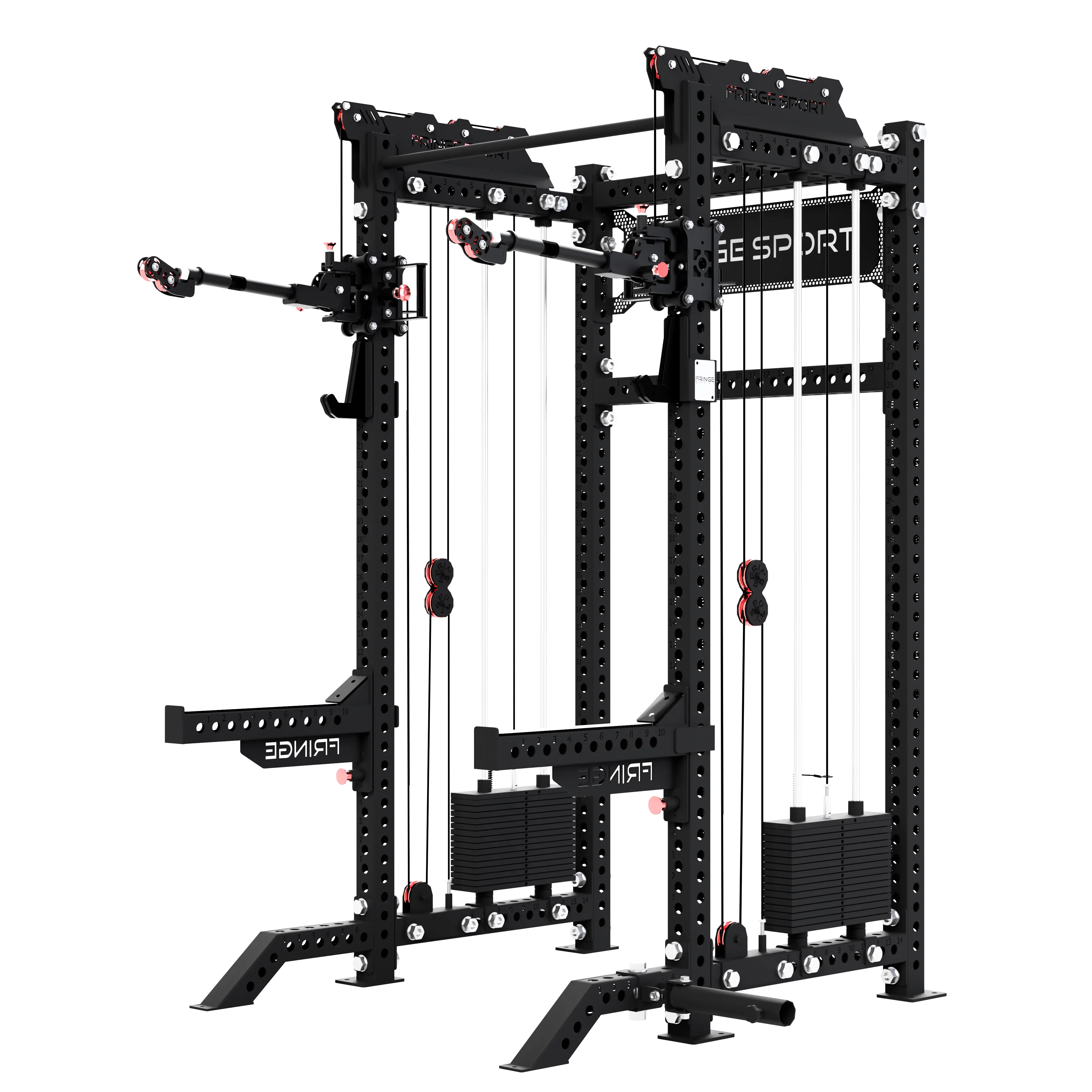 The Dane 2.0 + Gibbon Arms | Squat Rack with Cable Crossover - Image 7