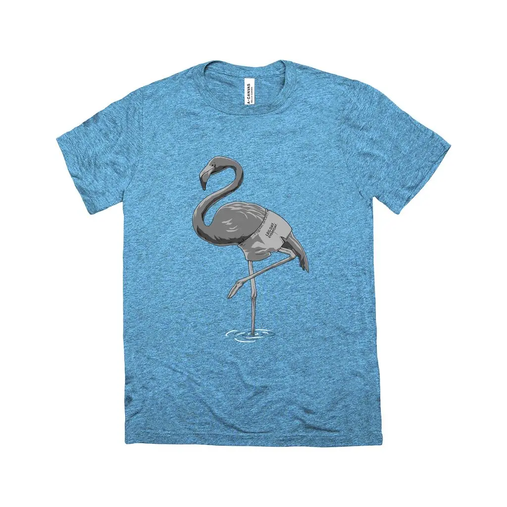 Fringe Sport Triblend Flamingo Leg Day Shirt - Image 3